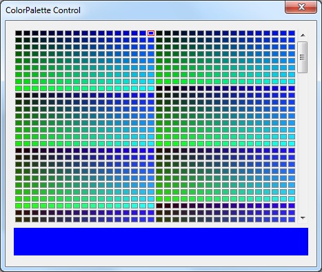 The ColorPalette Control