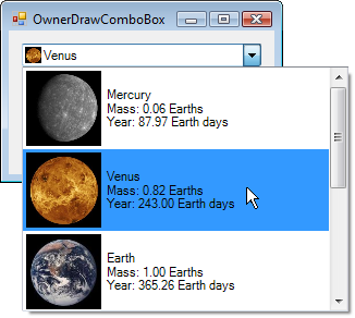 Owner Drawn ComboBox