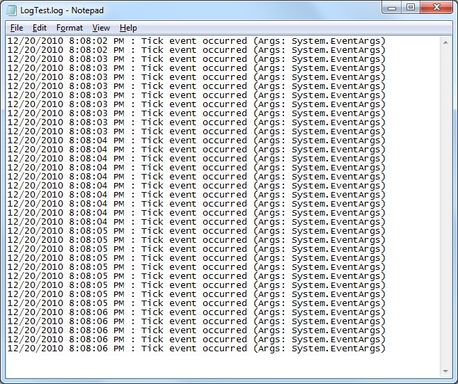 Sample Log File