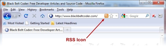 Browser RSS Icon
