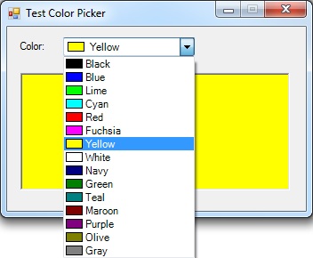 Screenshot of Color Picker